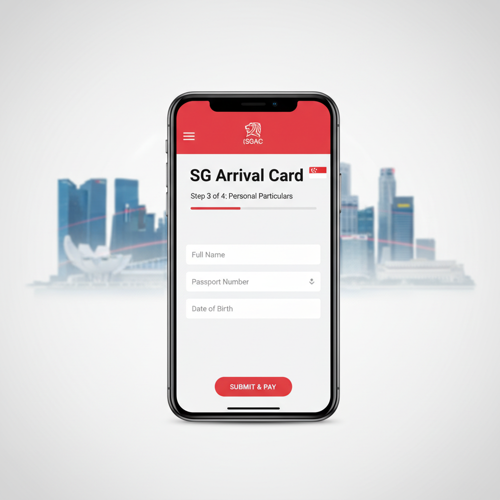 Singapore Arrival Card Produktfoto
